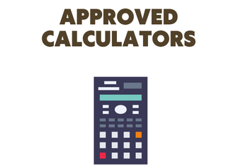 Approved calculators